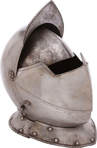A FINE ITALIAN CUIRASSIER’S CLOSE HELMET C.1620 - The History Gift Store