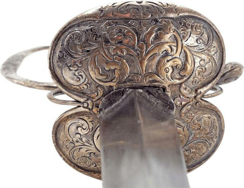 ENGLISH SILVER HILTED SMALLSWORD C.1757-8 - The History Gift Store