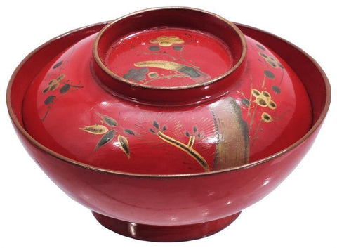 JAPANESE LACQUERED FOOD BOWL - The History Gift Store