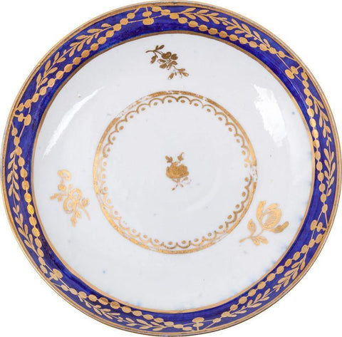 WORCESTER EXPORT PORCELAIN TEA BOWL AND UNDER BOWL - The History Gift Store