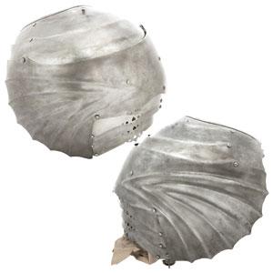 PAIR OF GOTHIC PAULDRONS - Fagan Arms