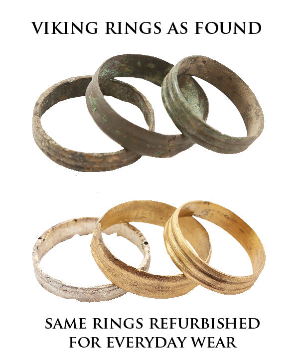 VIKING WARRIOR’S WEDDING RING, SIZE 10 ¾ - The History Gift Store