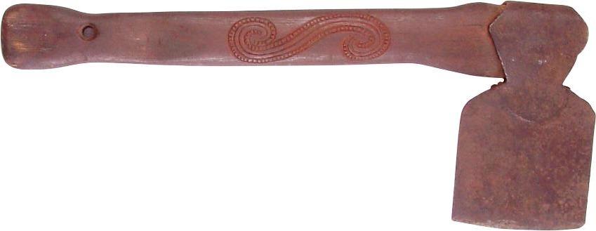 RARE MAORI BATTLE AXE PATITI, 19TH CENTURY - The History Gift Store