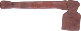 RARE MAORI BATTLE AXE PATITI, 19TH CENTURY - Fagan Arms