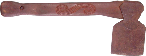 RARE MAORI BATTLE AXE PATITI, 19TH CENTURY - Fagan Arms