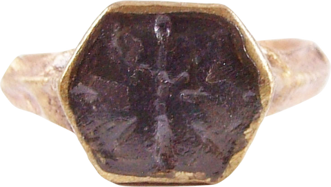 BYZANTINE WEDDING RING, 6TH-7TH CENTURY AD, SIZE 8 ½ - Fagan Arms