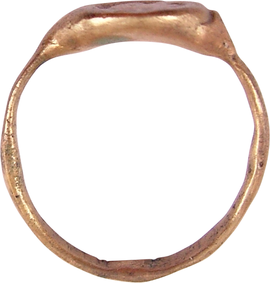 ROMAN FIGURAL RING 2ND-4TH CENTURY AD, SIZE 10 - The History Gift Store
