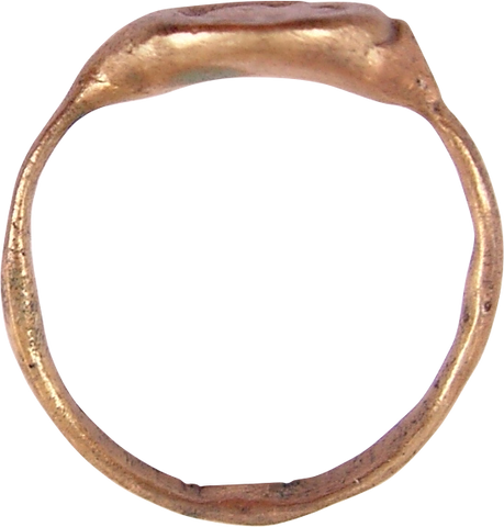 ROMAN FIGURAL RING 2ND-4TH CENTURY AD, SIZE 10 - The History Gift Store