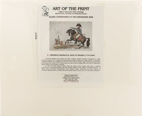 ALLIED COMMANDERS OF THE NAPOLEONIC WAR - Fagan Arms