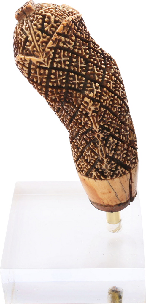 FINE AND RARE IVORY KRIS HANDLE, SUMATRA - The History Gift Store