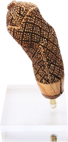 FINE AND RARE IVORY KRIS HANDLE, SUMATRA - Fagan Arms