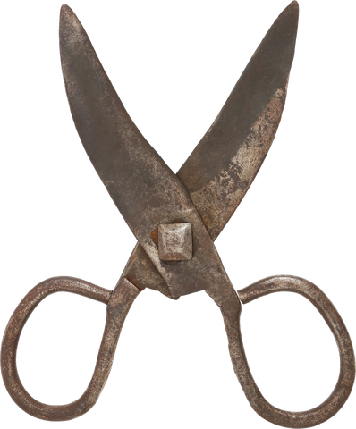 RARE PAIR OF EUROPEAN SHEARS, 17th-18th CENTURY - Fagan Arms