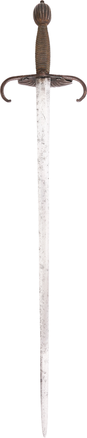 AN ITALIAN CRAB CLAW BROADSWORD DATED 1644. - Fagan Arms