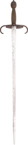 AN ITALIAN CRAB CLAW BROADSWORD DATED 1644. - Fagan Arms