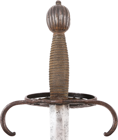 AN ITALIAN CRAB CLAW BROADSWORD DATED 1644. - Fagan Arms