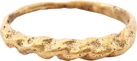 VIKING WARRIOR’S ROPED OR TWIST RING, C.866-1067 AD, SIZE 7 ½ - Fagan Arms