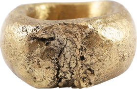 MASSIVE ASHANTI RING C.1900, ex: Sir Cecil Armitage Collection - Fagan Arms