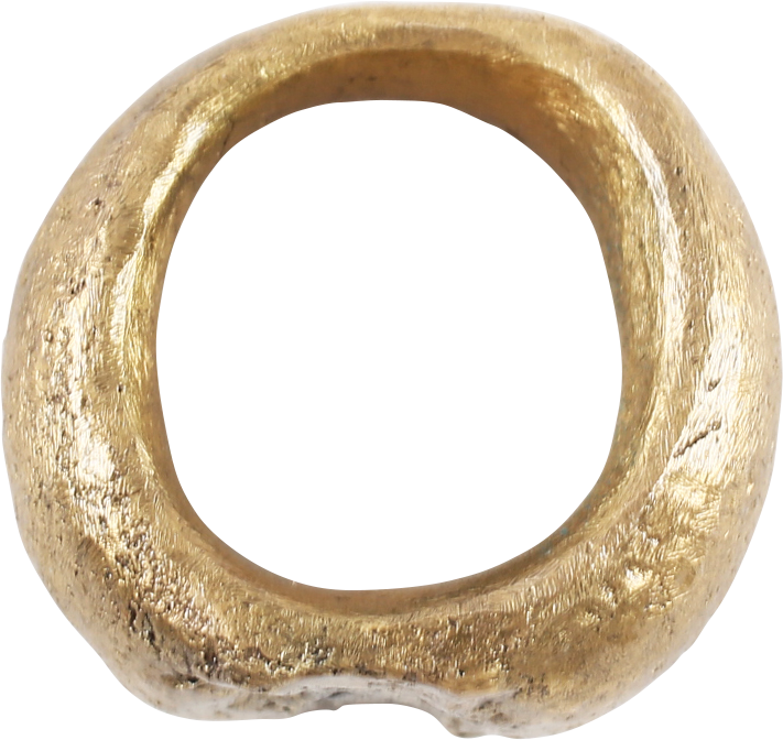 MASSIVE ASHANTI RING C.1900, ex: Sir Cecil Armitage Collection