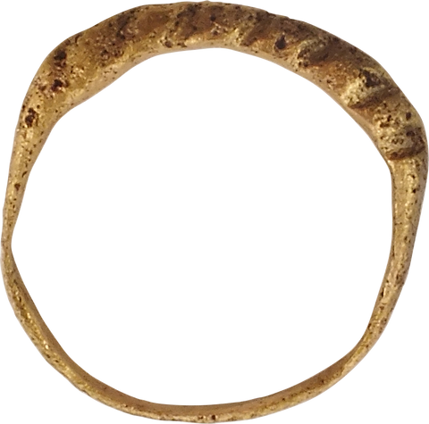 VIKING ROPED OR TWIST WEDDING RING, SIZE 8 - Fagan Arms