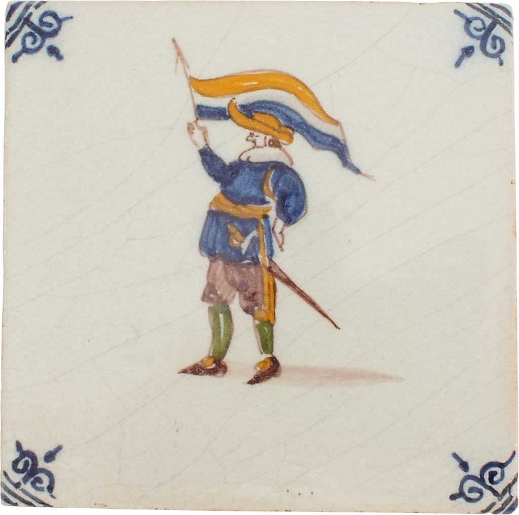 DELFT (DUTCH) TILE, 19TH CENTURY - Fagan Arms