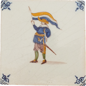 DELFT (DUTCH) TILE, 19TH CENTURY - Fagan Arms