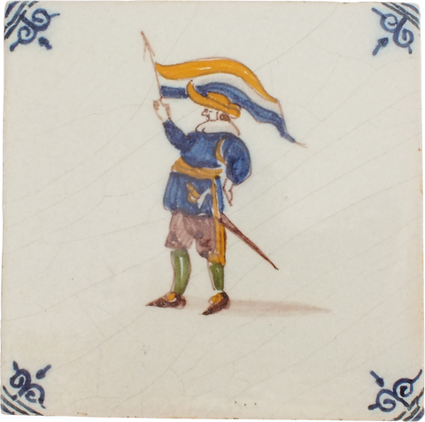 DELFT (DUTCH) TILE, 19TH CENTURY - Fagan Arms