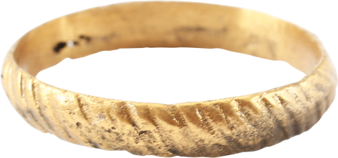 RARE REEDED VIKING WEDDING RING, 866-1067 AD, SIZE 10 ¼+ - The History Gift Store