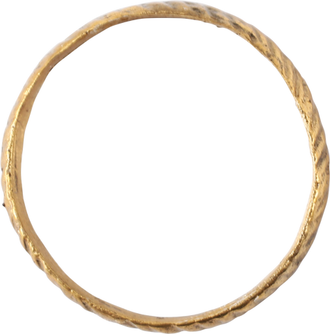 RARE REEDED VIKING WEDDING RING, 866-1067 AD, SIZE 10 ¼+ - The History Gift Store