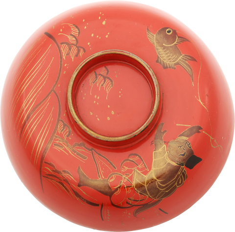 JAPANESE LACQUERED BOWL OWAN, MEIJI PERIOD, 1867-1912 - Fagan Arms