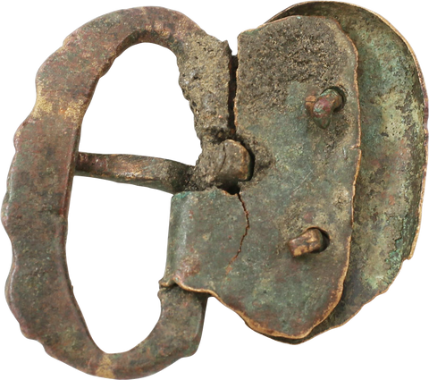RARE ROMAN BUCKLE FROM A LEGIONARIE’S PLATE ARMOR, LORICA SEGMENTATA - Fagan Arms