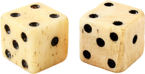 CIVIL WAR BONE DICE - The History Gift Store