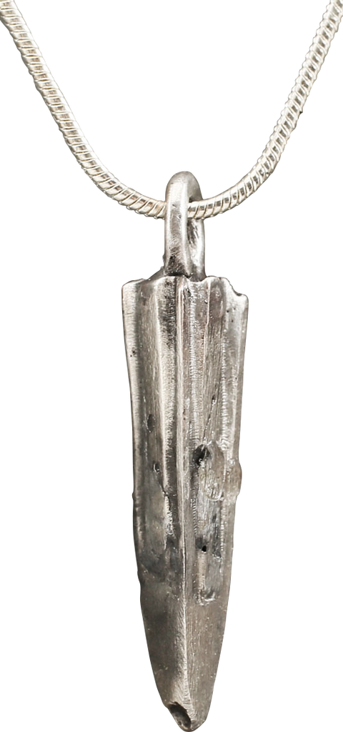 HELLENISTIC GREEK ARROWHEAD PENDANT NECKLACE, 300-100 BC - The History Gift Store