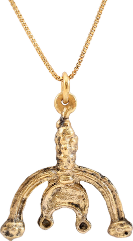 SUPERB VIKING LUNAR PENDANT NECKLACE, 9TH-10TH CENTURY - Fagan Arms