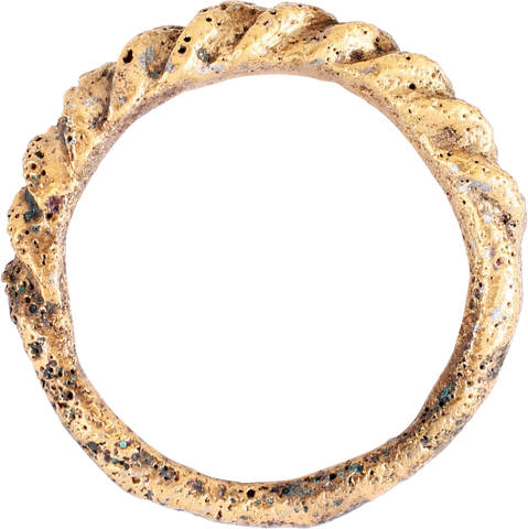 VIKING ROPED OR TWIST WEDDING RING, 866-1067 AD, SIZE 8 ¾ - The History Gift Store
