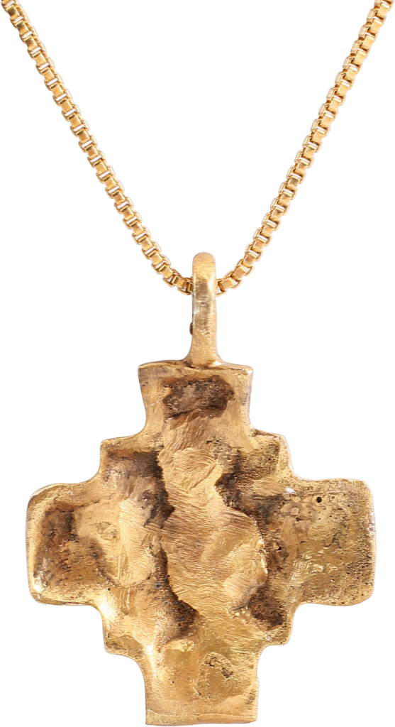 MEDIEVAL EUROPEAN PILGRIM’S CROSS NECKLACE, 7th-10th CENTURY - Fagan Arms
