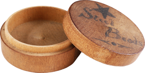 TURNED WOOD BEAD BOX, DATED 1904 - The History Gift Store