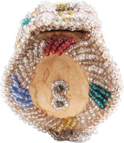 IROQUOIS INDIAN BEADED WHIMSEY BOX, C.1900-10 - The History Gift Store