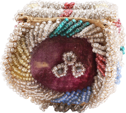 IROQUOIS INDIAN BEADED WHIMSY BOX, C.1900-10 - Fagan Arms