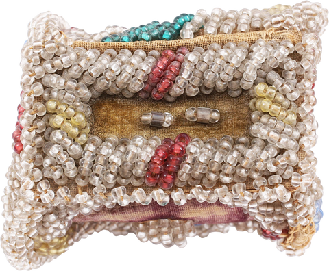 IROQUOIS INDIAN BEADED WHIMSEY BOX, C.1900-10 - The History Gift Store
