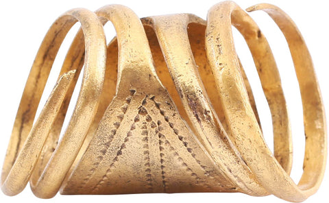 SUPERB VIKING COIL RING, 10TH-11TH CENTURY AD, SIZE 9 - 9 1/4 - Fagan Arms