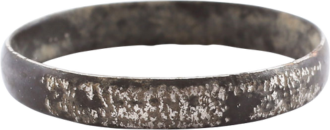 VERY RARE VIKING SILVERED BRONZE WEDDING RING, 850-1050 AD, SIZE 11 - The History Gift Store