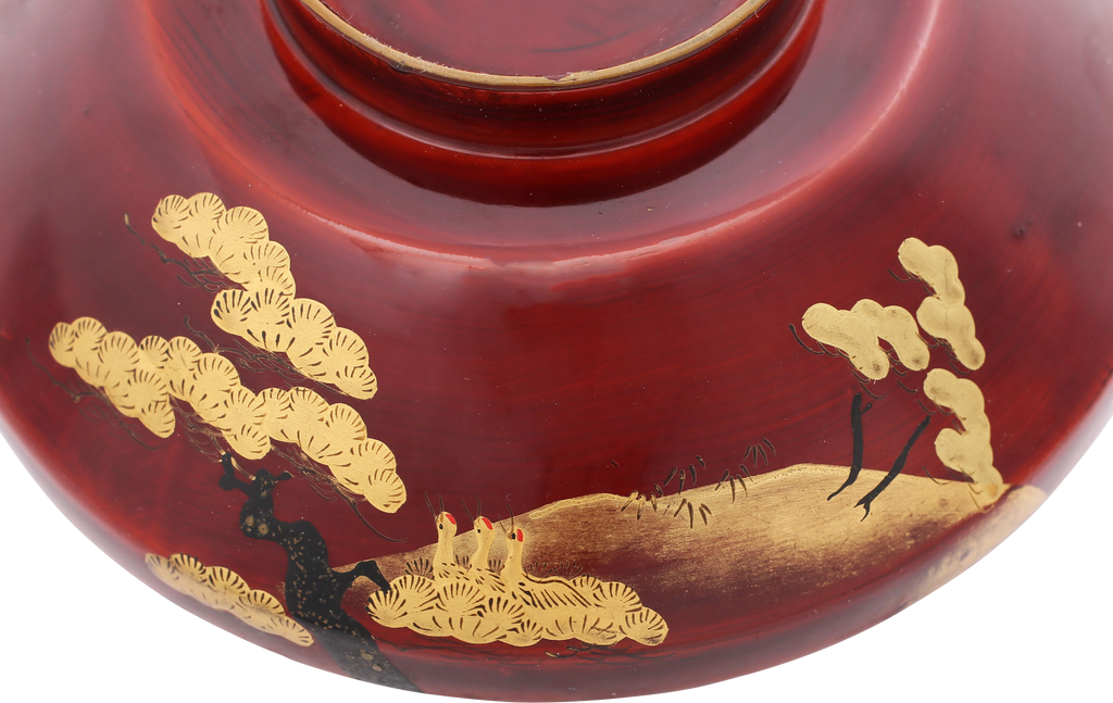 FINE JAPANESE LACQUERED COVERED BOWL - The History Gift Store