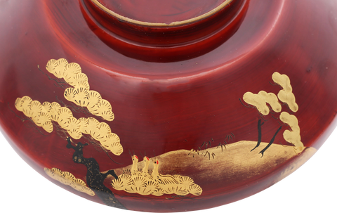 FINE JAPANESE LACQUERED COVERED BOWL - The History Gift Store