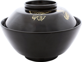 JAPANESE LACQUER BOWL AND COVER, LATE MEIJI PERIOD - Fagan Arms