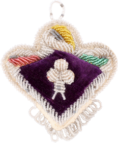 WOODLAND INDIAN PIN CUSHION C.1900 - Fagan Arms