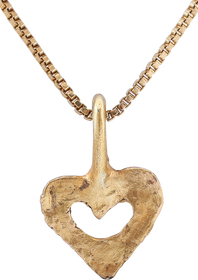 ANCIENT VIKING HEART PENDANT NECKLACE, 866-1067 AD - Fagan Arms