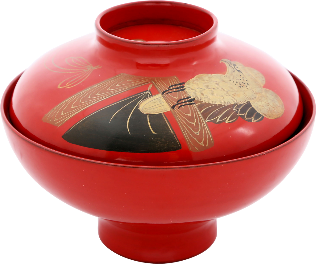 JAPANESE LACQUERED BOWL, OWAN. MEIJI PERIOD, BEFORE 1912 - The History Gift Store