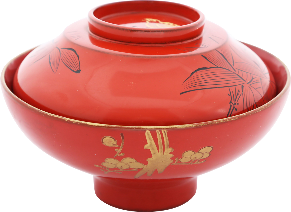 FINE JAPANESE LACQUERED BOWL OWAN - The History Gift Store