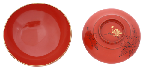 FINE JAPANESE LACQUERED BOWL OWAN - The History Gift Store