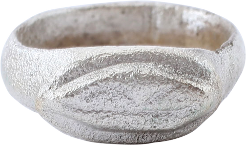 ANCIENT ROMAN/MEDIEVAL EVIL EYE RING, 4TH-8TH CENTURY AD, SIZE 5 ¼ - Fagan Arms